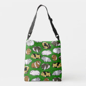 かわいいモルモット柄 クロスボディバッグ (裏面)