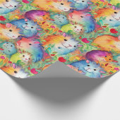 かわいいモルモット柄 ラッピングペーパー (角)