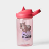 かわいいモルモット漫画キッズ名ウォーターボトル ウォーターボトル (左面)