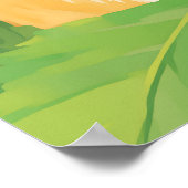 かわいいモルモット葉インポスター ポスター (角)