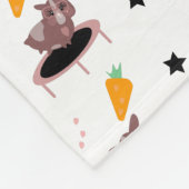 かわいいモルモット運動 フリースブランケット (角)