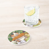 かわいいモルモット100%ベジエニンジン漫画 コースター (側面)