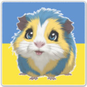 かわいいモルモット シール (正面)