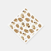 かわいいモルモット スタンダードカクテルナプキン (角)