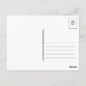 かわいいモルモットCaviaアップルニンジン葉書 ポストカード (裏面)