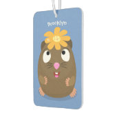 かわいいモルモットhappy cartoonイラストレーション カーエアーフレッシュナー (左)