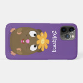 かわいいモルモットhappy cartoonイラストレーション Case-Mate iPhoneケース (裏面(横))