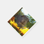 かわいいモルモットin自然 スタンダードカクテルナプキン (角)