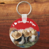 かわいいモルモットKeychain キーホルダー (正面)