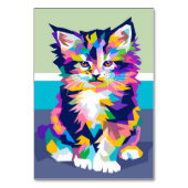 かわいいモルモットUnicornペットおもしろいオーナーギフト テーブルナンバー (裏面)