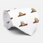 かわいいモル掘る漫画 ネクタイ (ロール)