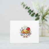 かわいいモロッコのクスクス - 可愛い伝統料理 S 招待状 (スタンド正面)