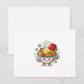 かわいいモロッコのクスクス - 可愛い伝統料理 S 招待状 (正面/裏面)