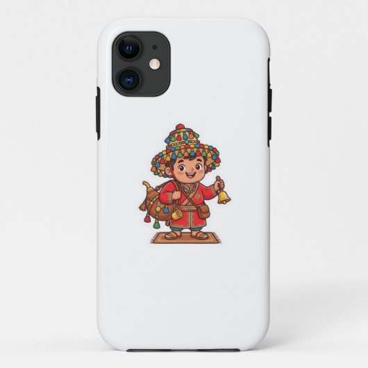 かわいいモロッコのゲラブ水売りステッカー Case-Mate iPhoneケース (裏面)