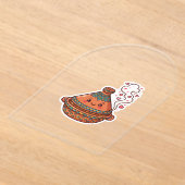 かわいいモロッコのタジン料理文化ステッカー アクリル招待状 (レイダウン)