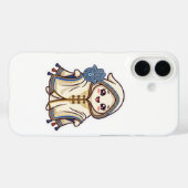 かわいいモロッコのバルヌースマントとハムサの手 Case-Mate iPhoneケース (裏面 (横))