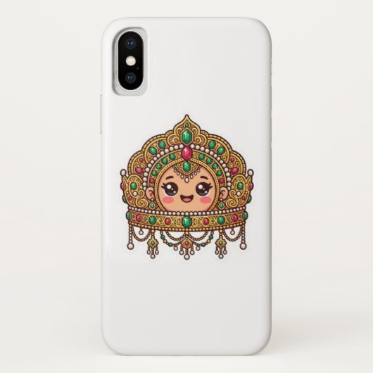 かわいいモロッコの花嫁の王冠の伝統的なステッカー Case-Mate iPhoneケース (裏面)