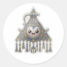 かわいいモロッコアマジグのフィブラ - 伝統的なティゼル ラウンドシール