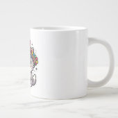 かわいいモロッコアマジグネコ織り帽子ポンポン ジャンボコーヒーマグカップ (右)