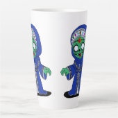 かわいいモロッコゾンビ カフェラテマグ (正面)