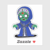 かわいいモロッコゾンビ シール (シート)