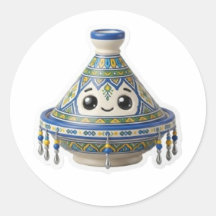 かわいいモロッコ風かわいいタジン鍋ステッカー
