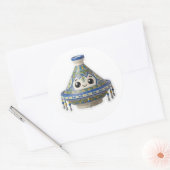 かわいいモロッコ風かわいいタジン鍋ステッカー ラウンドシール (封筒)