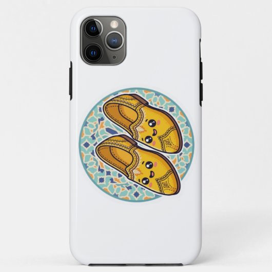 かわいいモロッコ風イエローベルガシューズとゼリ Case-Mate iPhoneケース (裏面)