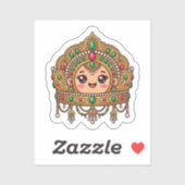 かわいいモロッコ風花嫁クラウン 伝統的なジュエリー シール (シート)