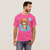 かわいいモンキーウォーターポロ Tシャツ (正面フル)