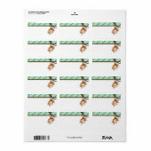 かわいいモンキーボーイジャングルサファリ誕生日ベビーシャワー ラベル (フルシート)