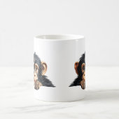 かわいいモンキーマグ コーヒーマグカップ (中央)