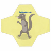 かわいいモングース漫画イラストレーション サッカーボール (フラット)