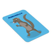 かわいいモングース漫画イラストレーション マグネット (右側)