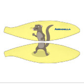 かわいいモングース漫画イラストレーション ミニバスケットボール (パネル)