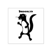 かわいいモングース漫画イラストレーション ラバースタンプ (インプリント)