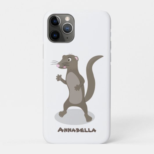 かわいいモングース漫画イラストレーション Case-Mate iPhoneケース (裏)