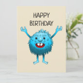 かわいいモンスターの誕生日カード (スタンド正面)