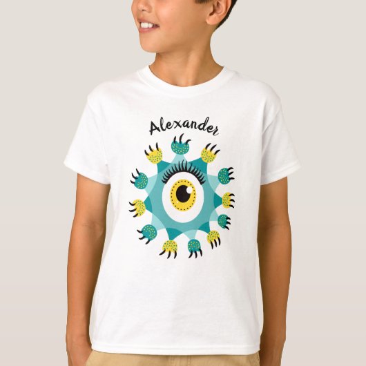 かわいいモンスターキッド名 Tシャツ (正面)