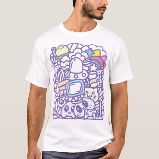 かわいいモンスターグループ Tシャツ (正面)