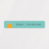 かわいいモンスタースクールクラスのランチネーム番号ラベル ラベル (デザイン1)