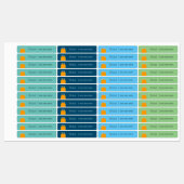 かわいいモンスタースクールクラスのランチネーム番号ラベル ラベル (シート)