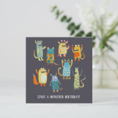 かわいいモンスターズ誕生日カード アドバイスカード (スタンド正面)