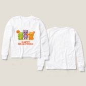 かわいいモンスターズ&棒つきキャンデーハロウィーンフェイバーバッグ (デザイン 正面＆背面)