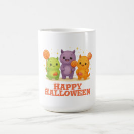 かわいいモンスターズ&棒つきキャンデーハロウィーン コーヒーマグカップ