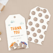 かわいいモンスタートラックの誕生日 ギフトタグ