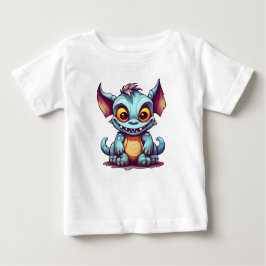 かわいいモンスタードラゴンリトルトム ベビーTシャツ