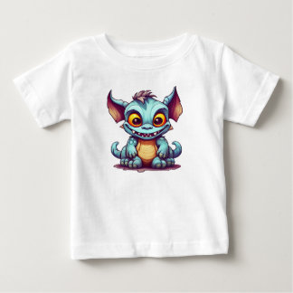 かわいいモンスタードラゴンリトルトム ベビーTシャツ