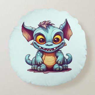 かわいいモンスタードラゴンリトルトム ラウンドクッション