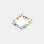 かわいいモンスターハッピーハローウィン ポストイット (アングル)